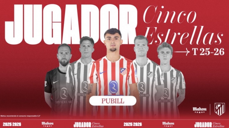 世界杯直播app官方下载安装-7场全部打满！马竞官方：中后卫普比尔当选俱乐部1月最佳球员